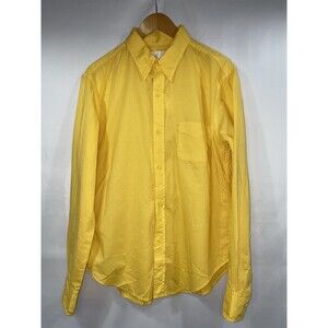 Vintage Band Of Outsiders Mens's Yellow Button Down Shirt Size 4 (L/XL)